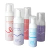50ml hot new transparent customized plastic PET body scrub lotion pump empty shampoo bottle