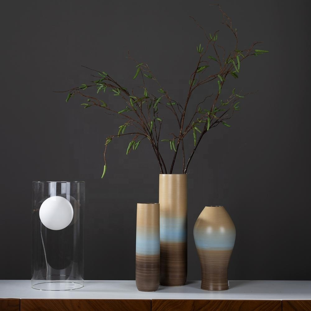Buy Modern Big Clear Hand Made Ceramic Flower Vases For Home Decoration ...