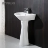 modern ceramic hand wash pedestal sink for bathroom