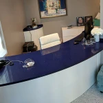 Modern commercial dental furniture white lacquer movable kitchen cabinets