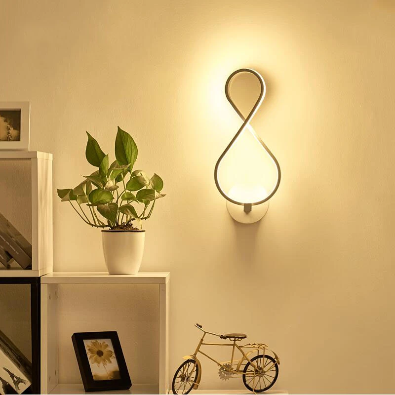 Modern Led Wall Lights Creative Indoor Lighting Living Room Bedroom Bedside Light Aisle Stair Wall Lamp Home Decoration Sconce