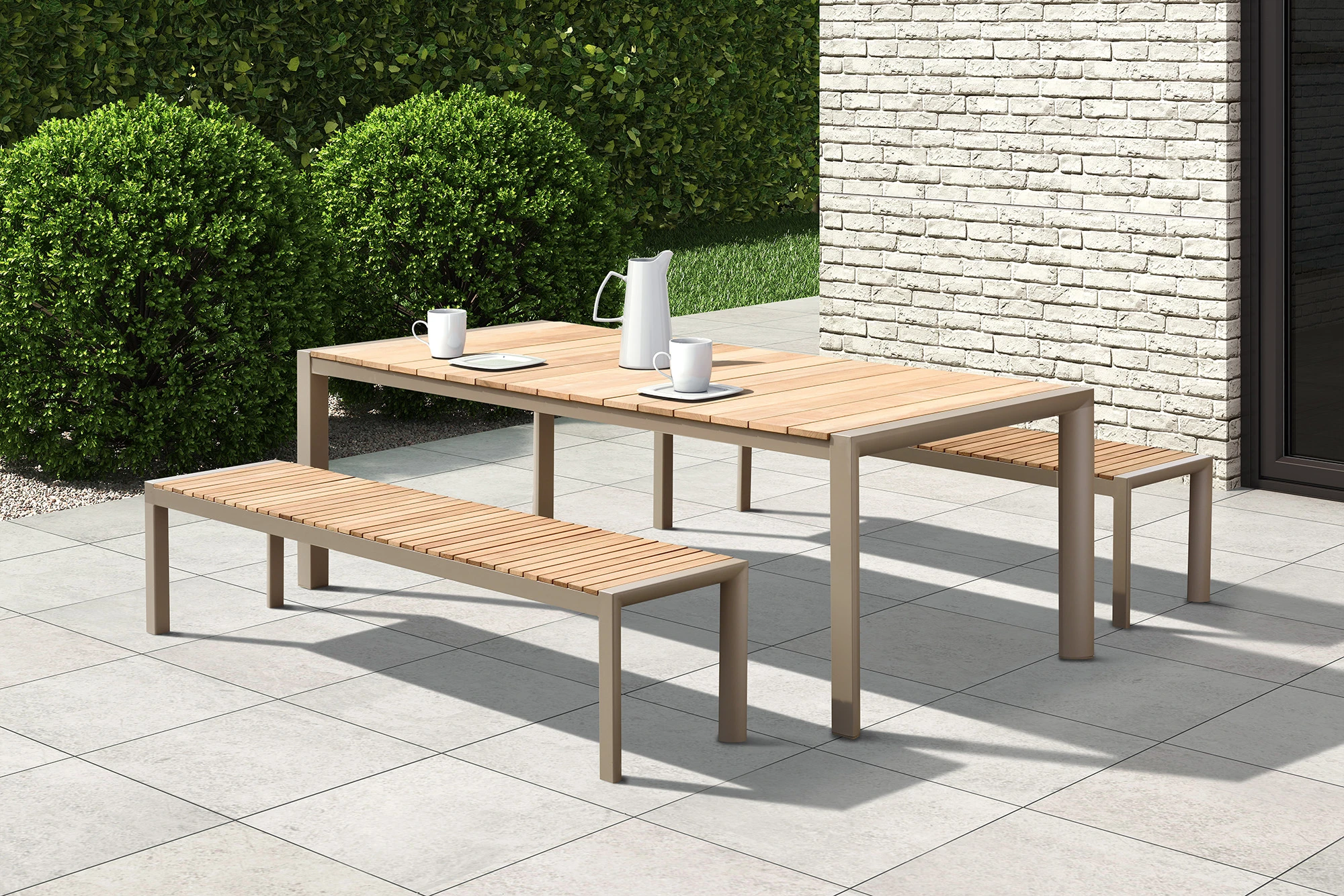 modern new outdoor furniture luxury outdoor teak wood dining table