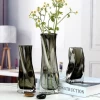 Modern unique glass vases wedding centerpiece glass flower vase clear crystal vase