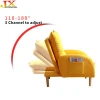 Modern Upholstery Fabric Accent Wood Legs Bean Bag Lounge Chair for Living room