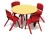Import Moon shape children mdf furniture kindergarten table &amp; chairTX-5168E from China