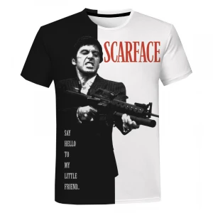 Movie Scarface 3D Print T shirt for Men Women Summer Fashion Casual Tee Tops From men Tony Montana PrintStreetwear T Shirt