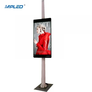 MPLED Design Advertising 6200 Brightness P6 Pole Standing Street LED Screen