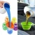 Import Multi-function Silicone Collapsible  Foldable Kitchen Funnel for Water Bottle Liquid from China