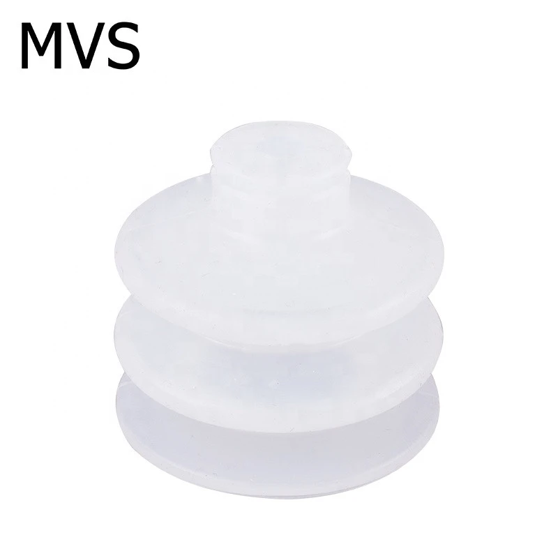Multi Layer Large Head Pneumatic White Silicone Vacuum Chuck In Material Handling Equipment And Vacuum Suction Cup In Robot Arm