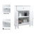Import Multifunctional basic simply Adjustable  Wooden Storage Organizer Shelf double open door White Bathroom Cabinet with drawer from China