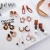 Import Multiple 21 Style Korean Handmade Acetate Wood Earrings Jewelry Geometric Leopard Acrylic Earrings from China