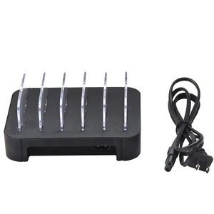 multiple ports usb charger cell phone charging dock for public