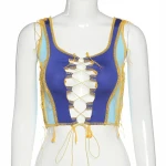 mxn women ribbed knitting  tank short crop tops club party wear bandage camisole bustier crop top