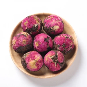 N30 Handmade Blooming tea Mix dried flower fermented cooked puerh tea ball