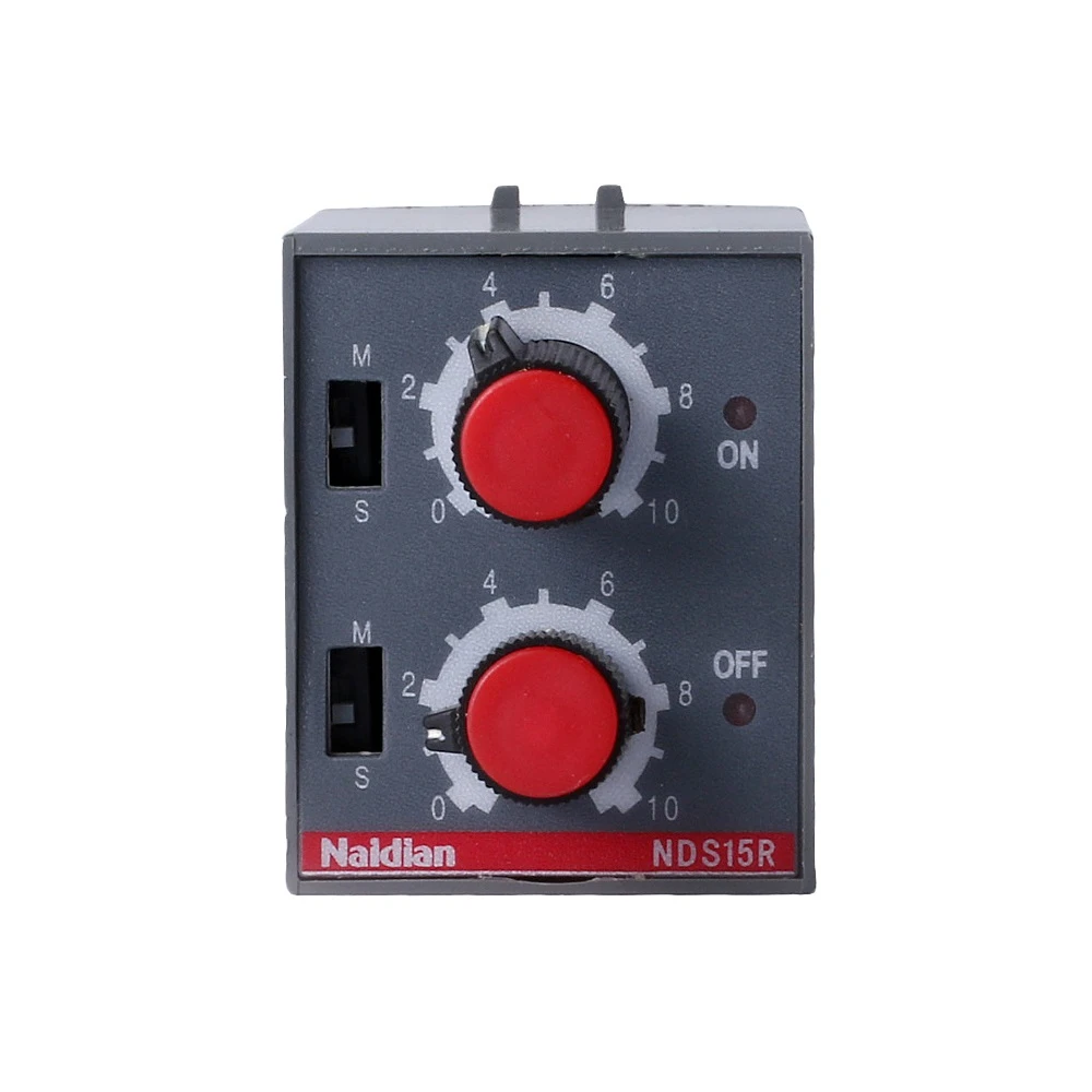 Naidian 220VAC Repeat Cycle Relay Timer ST3PR Twin Time Delay Relay