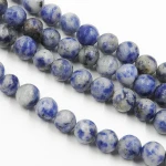 Natural stone Sodalite 6mm  smooth round loose gemstone
