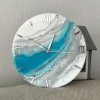 "Natures Elegance: Exquisite 40 cm Epoxy Resin Clock - Timeless Beauty, Handcrafted Art,