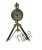 Import Nautical Finish Brass/Brown Wooden Clock On Tripod Desk Clock Table Clock  Collectible Item from India