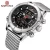 Import Naviforce 9153 new relogio inteligente Quartz Analog Digital men watch Sport relojes hombre Stainless Steel mesh wrist watch from China