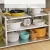 Import New 2 tier under sink expandable shelf organizer rack storage kitchen tool holders from China