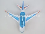 New airliner electric toys with 3d flash & music function toys plastic plane Battery Operated toys for kids