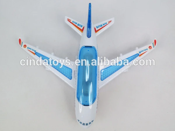 New airliner electric toys with 3d flash &amp; music function toys plastic plane Battery Operated toys for kids