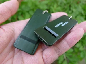 NEW Army Green Portable Outdoor Survival Whistle 3 Holes Tactical Whistled High Quality Survival Whistle