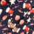 Import New arrival 155cm 220gsm 95% cotton 5% lycra jersey knitting fabric christmas socks custom print for pajamas from China
