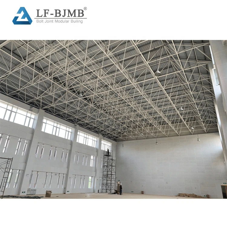 New Arrival Special Design Prefab Sports Center Gym Roofing Soccer Basketball Steel structure Stadium Canopy