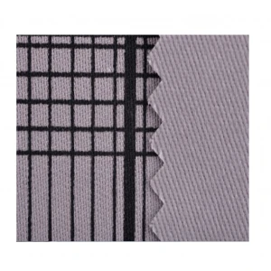 New Black And White Check Designed Soft Sustainable Twill Cotton Fabric