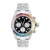 Import New brand luxury 18k gold plated multicolor 3A CZ diamond stainless steel mens wrist watch from China