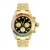Import New brand luxury 18k gold plated multicolor 3A CZ diamond stainless steel mens wrist watch from China