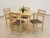 Import New Design 2020 Malaysia Rubber Wooden Starter Dining Table Set from Malaysia