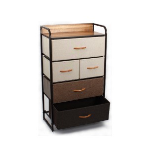 New Design Houseware   Chest Storage Cabinet with Fabric 4 Drawer rolling cart organizer furniture  For Living Room