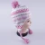 Import New design jacquard knitted Ear muff hat  Children&#x27;s hat scarf glove set warm beanie scarf from China
