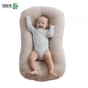 New design Organic cotton cover tencel fabric breathable and comfortable portable baby nest sleep pod