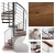 Import NEW design spiral staircase/stainless steel spiral wood stairs from China