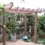 New design wpc grape garden pavilion outdoor wood plastic composite gazebo