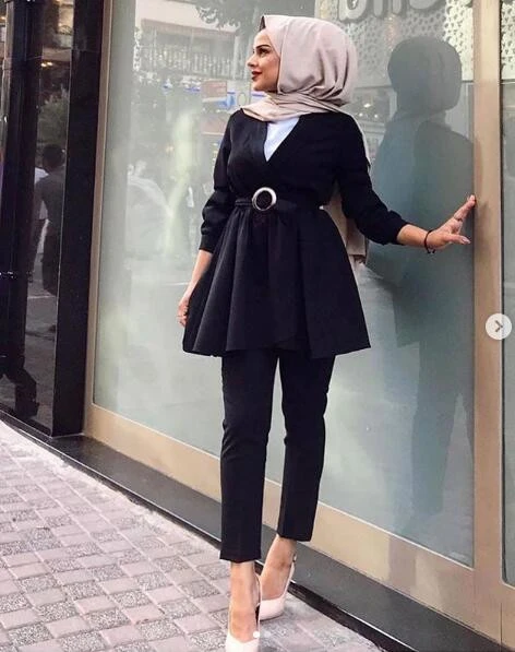 Buy New Muslim Casual Two Set Islamic Fashion 2pc Top And Pants Wholesale  Islamic Clothing from Guangzhou Runde Garment Co., Ltd., China |  Tradewheel.com