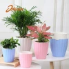 New product free sample modern style garden decorations self watering round plastic flower pot