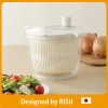 New productand Kitchen appliance tool handle grip plastic salad spinner with bowl with compact made in Japan