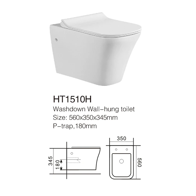 New Sanitary Ware Ceramic Rimless One Piece Toilet Concealed Cistern Toilet Wall Mounted Hung Toilet Wc