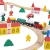 Import New shape hot sale 100 pcs wooden train track set wooden toys track set wooden DIY train track set toys from China