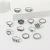 Import New Style Women Accessories Fashion Simple Ring Sets 13-pieces Joint Ring from China
