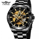 New winner European and American style men's fashion casual five-pointed star mechanical watch automatic mechanical watch