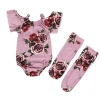 Newborn baby clothes romper baby clothes girl rompers+leg warmers 2pcs baby girl rompers