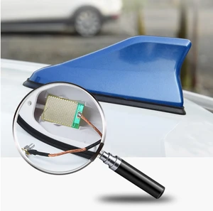 NewDesign Car shark fin antenna Radio antenna with signal  No hole in the decoration