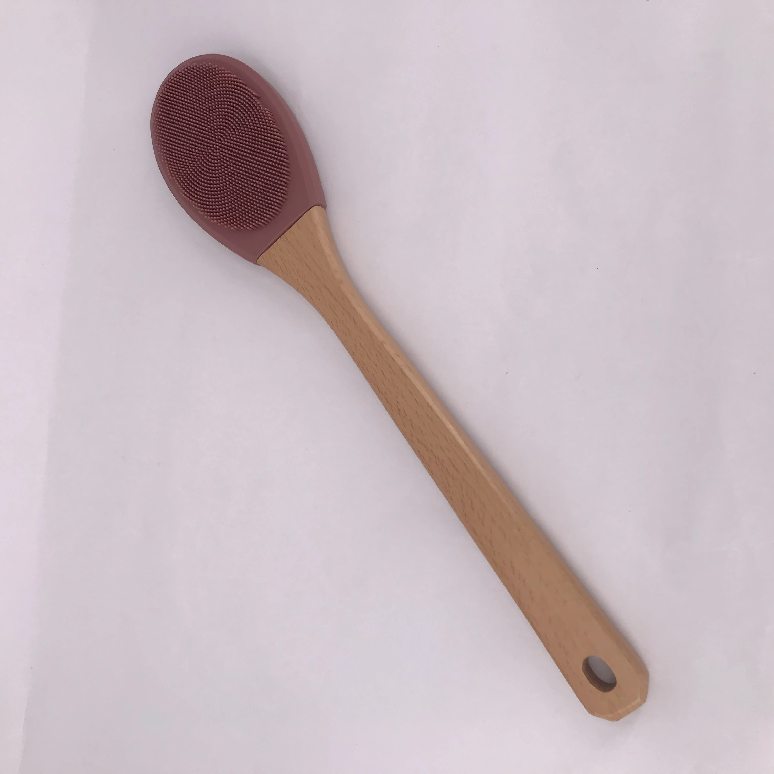 newest BPA-Free Non-Slip Ultra-Soft Silicone Back Shower Scrubber, Bath Body Brush with a Long Handle