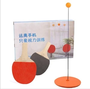 Newest Fun Indoor Sports Parent-child Games Powerful Soft Shaft Table Tennis Trainer  Play PingPong Tennis Equipment