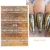 Import Newest Hot Sale Snake Printing Laser Gold Silver Nail Art Stickers Decorations Snake Skin Stickers Nail Art from China